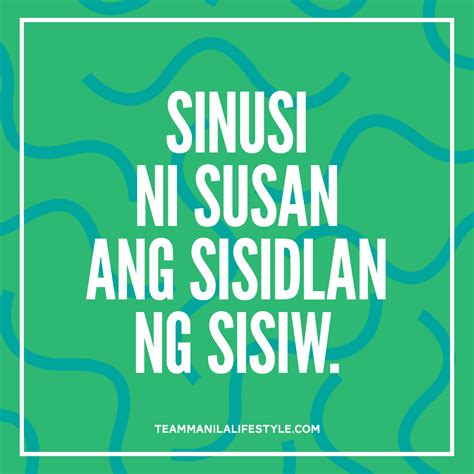 Tongue twisters in Tagalog .